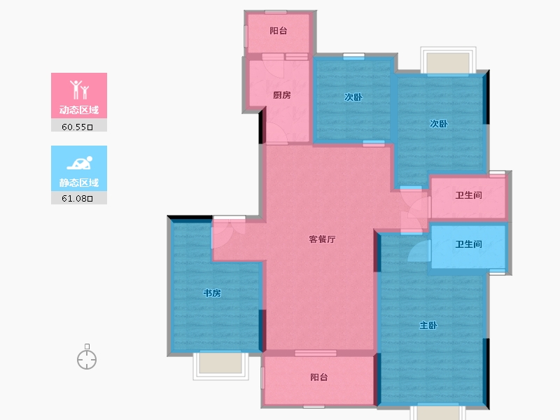 四川省-成都市-人居樾江峰荟-108.33-户型库-动静分区