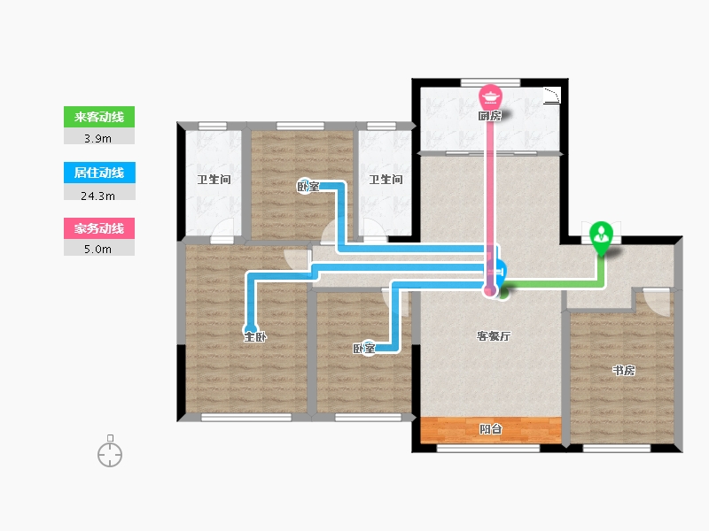 甘肃省-兰州市-中海・寰宇天下-113.96-户型库-动静线