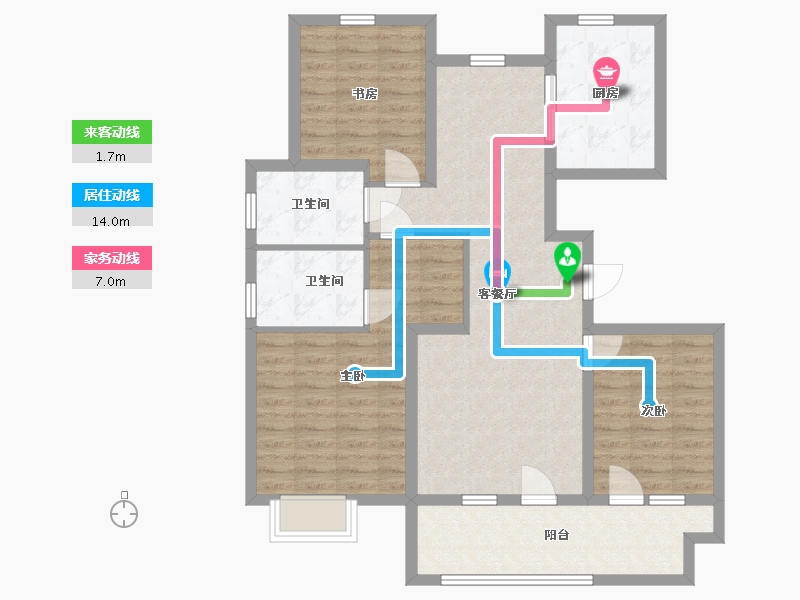 山东省-德州市-石榴春江明月-96.00-户型库-动静线