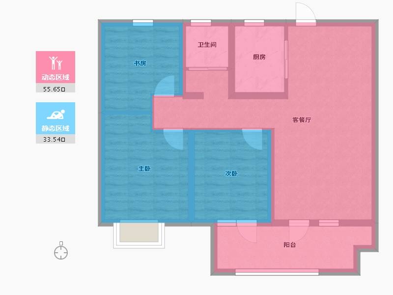 山东省-德州市-石榴春江明月-79.20-户型库-动静分区