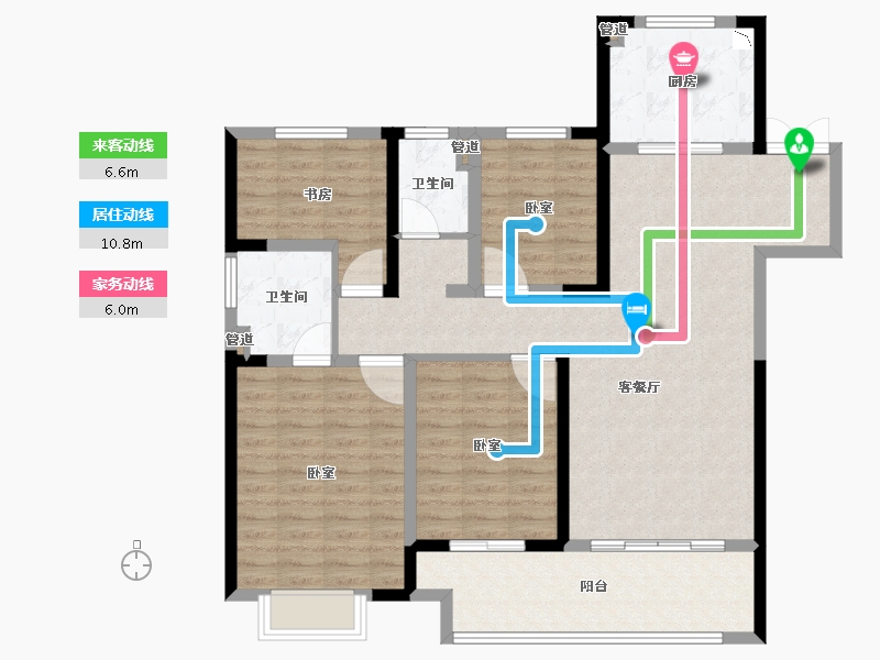 浙江省-湖州市-吾悦华府-112.01-户型库-动静线