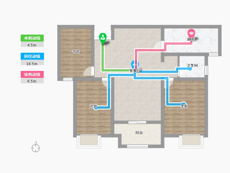 江苏省-连云港市-新城壹号-83.00-户型库-动静线