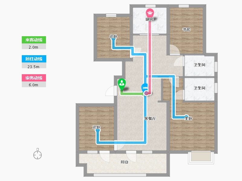 山东省-德州市-石榴春江明月-103.20-户型库-动静线