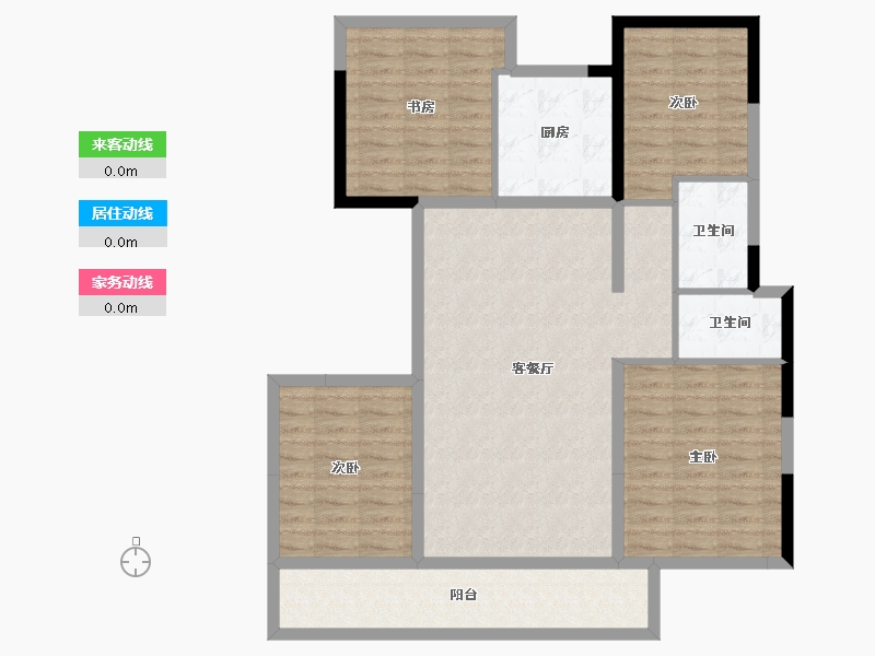 浙江省-宁波市-崇文花园-96.00-户型库-动静线