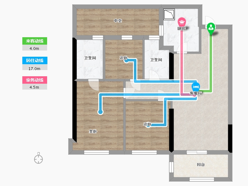 福建省-漳州市-阳光城大唐翡丽印象-69.17-户型库-动静线