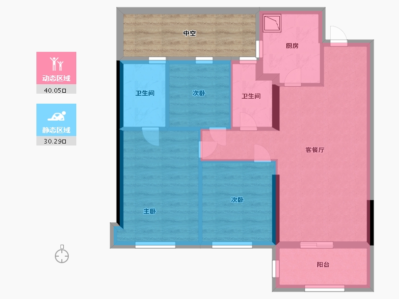 福建省-漳州市-阳光城大唐翡丽印象-69.17-户型库-动静分区