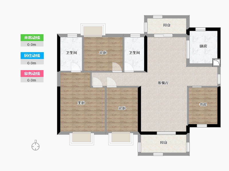 广东省-汕尾市-保利麓公馆-101.78-户型库-动静线