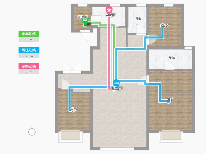 天津-天津市-农垦含章雅著-108.00-户型库-动静线