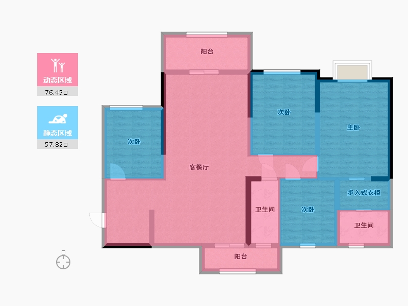 广东省-湛江市-御景鸿庭-120.42-户型库-动静分区