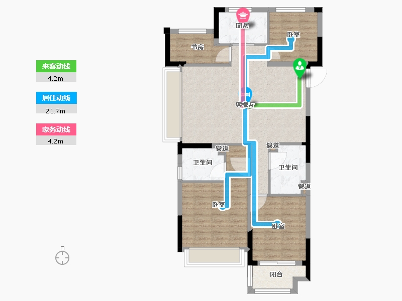 浙江省-湖州市-华纺湖誉府-91.20-户型库-动静线