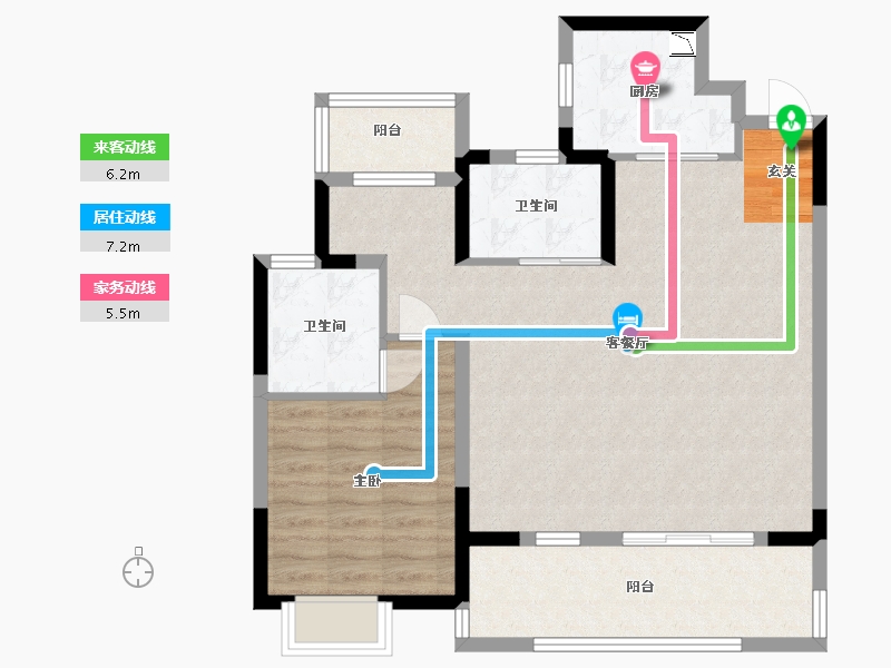 安徽省-合肥市-光明府-81.60-户型库-动静线