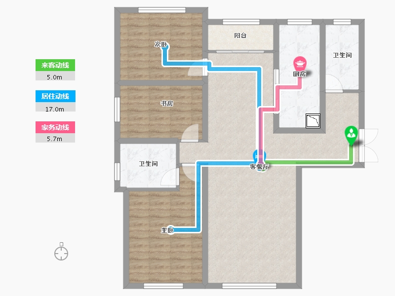 内蒙古自治区-包头市-正翔滨河-103.79-户型库-动静线