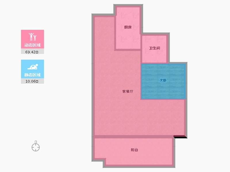 安徽省-合肥市-正荣旭辉政务未来-60.80-户型库-动静分区