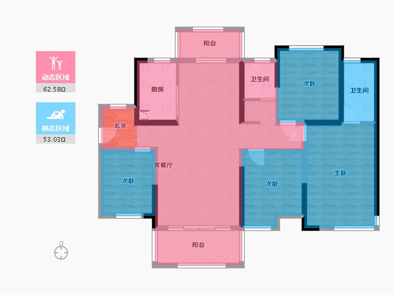 广西壮族自治区-桂林市-绿涛公园里-102.28-户型库-动静分区