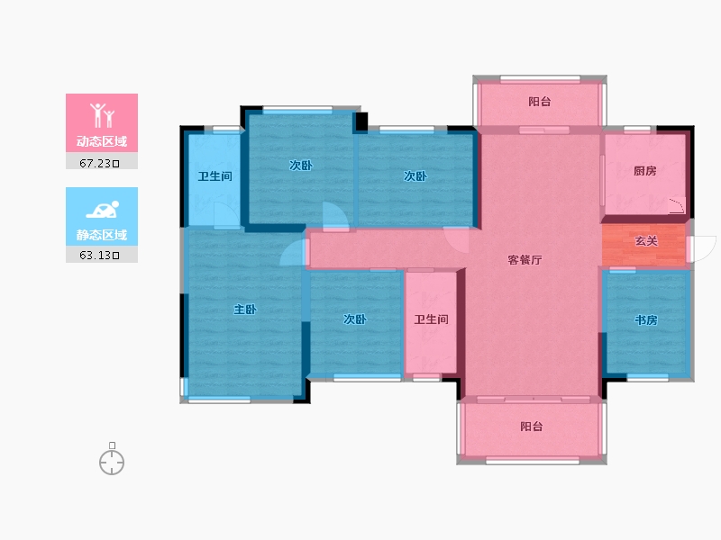 广西壮族自治区-桂林市-绿涛公园里-116.32-户型库-动静分区