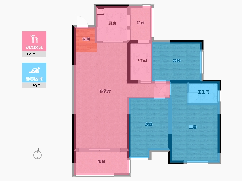 广西壮族自治区-桂林市-绿涛公园里-92.45-户型库-动静分区