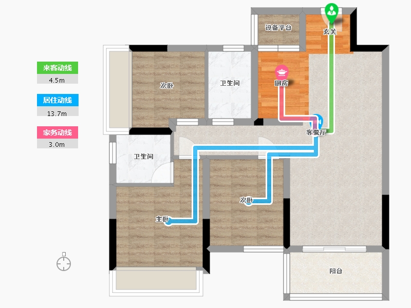 广西壮族自治区-桂林市-兴进漓江锦府-79.15-户型库-动静线