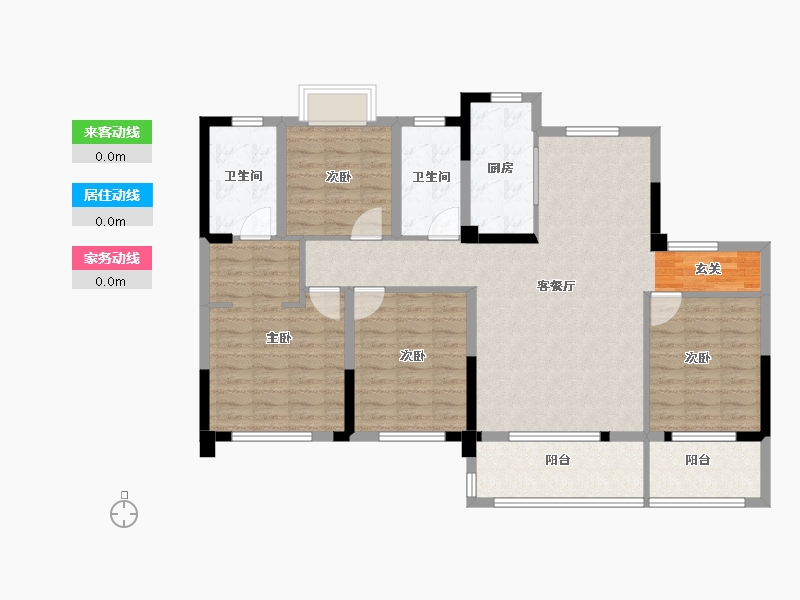 江苏省-扬州市-城建九境融园-114.00-户型库-动静线