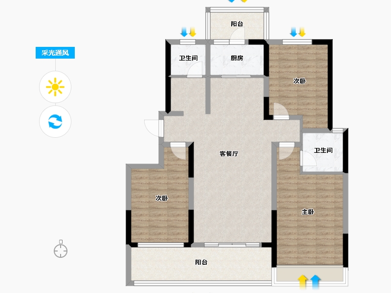 河南省-周口市-昌建永宁府-112.49-户型库-采光通风