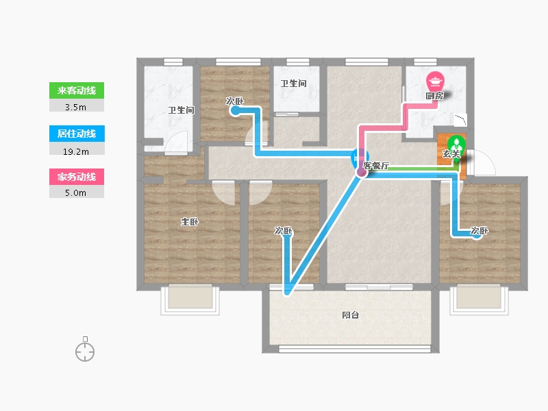 江苏省-南京市-中海云麓公馆-94.40-户型库-动静线