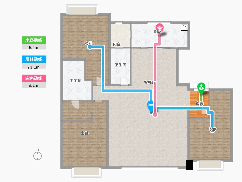 吉林省-长春市-华润中心-192.00-户型库-动静线