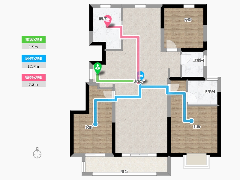 山东省-烟台市-中昂祥云府-96.80-户型库-动静线