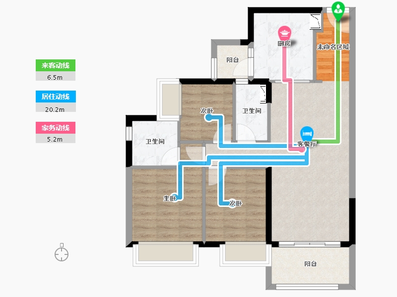 广东省-惠州市-时代倾城-78.85-户型库-动静线