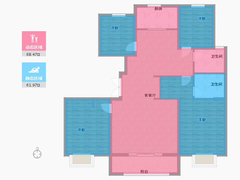 山东省-烟台市-泰和府-117.60-户型库-动静分区