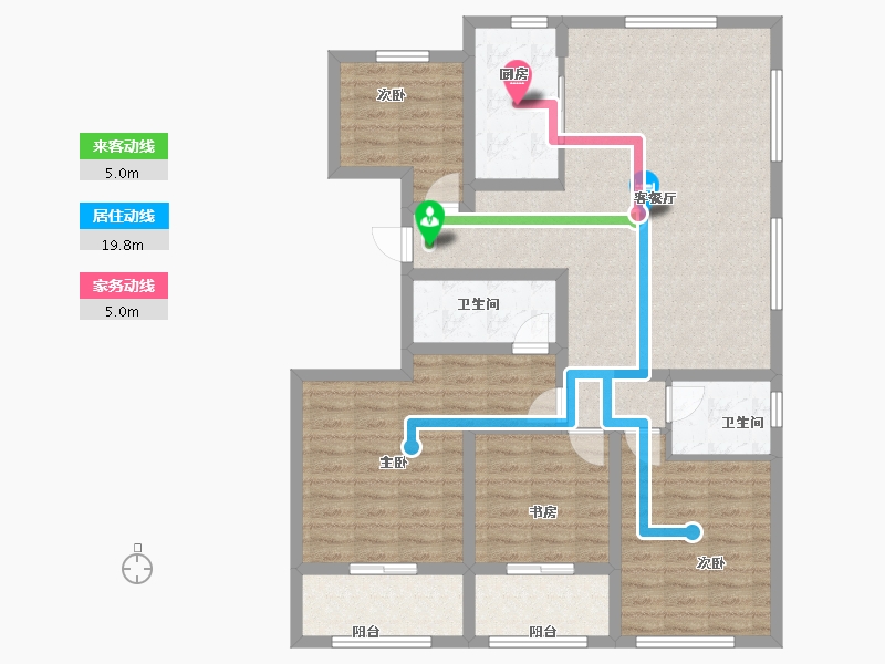 山东省-烟台市-泰和府-113.59-户型库-动静线