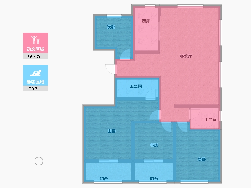 山东省-烟台市-泰和府-113.59-户型库-动静分区