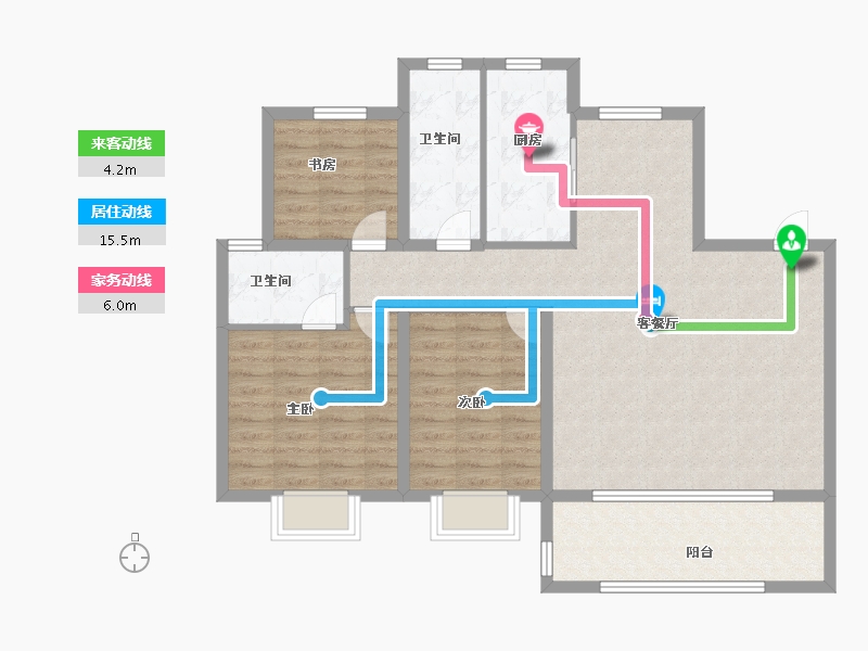 山东省-烟台市-大栖地-100.00-户型库-动静线