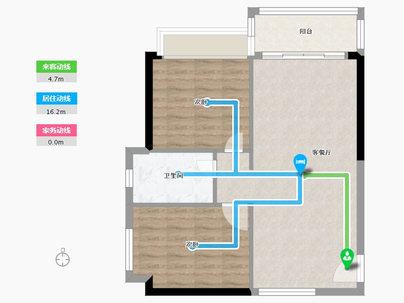 广东省-肇庆市-东基・四季金谷-64.00-户型库-动静线