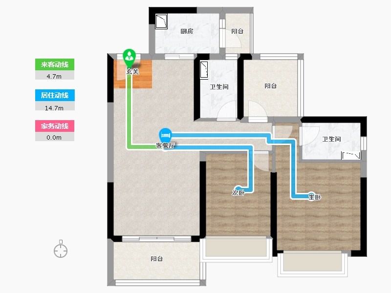 广东省-惠州市-方直彩虹里-77.37-户型库-动静线