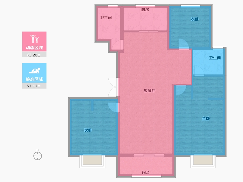 山东省-烟台市-泰和府-104.00-户型库-动静分区