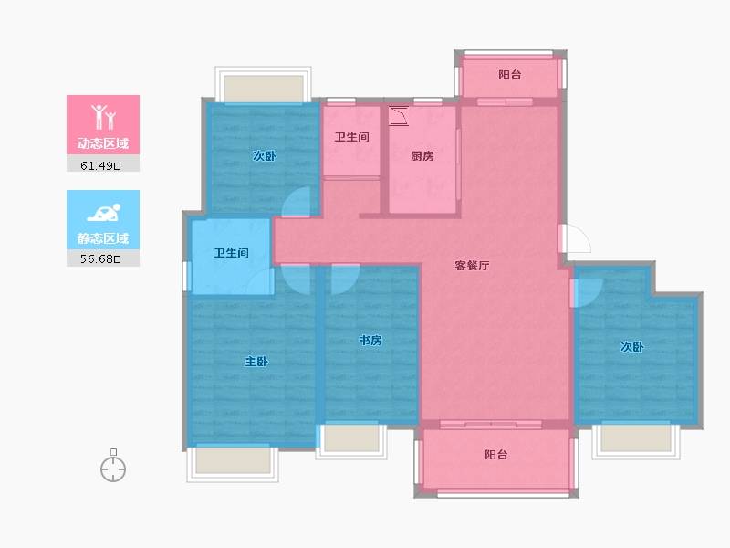 江西省-鹰潭市-金翔・大江山-106.39-户型库-动静分区