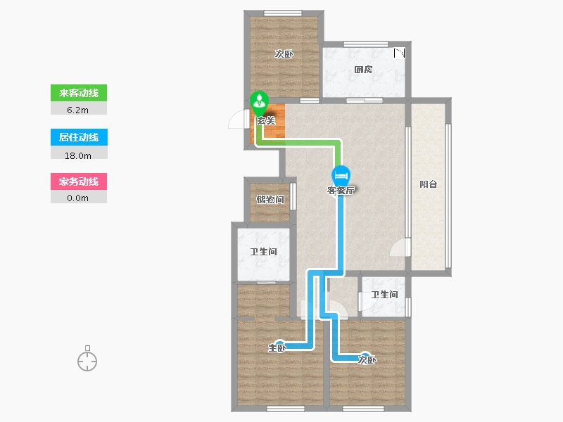 山东省-青岛市-万科公园大道-103.21-户型库-动静线