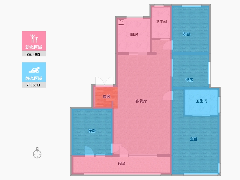 山东省-青岛市-万科公园大道-149.60-户型库-动静分区