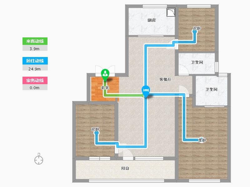 山东省-青岛市-万科公园大道-112.80-户型库-动静线