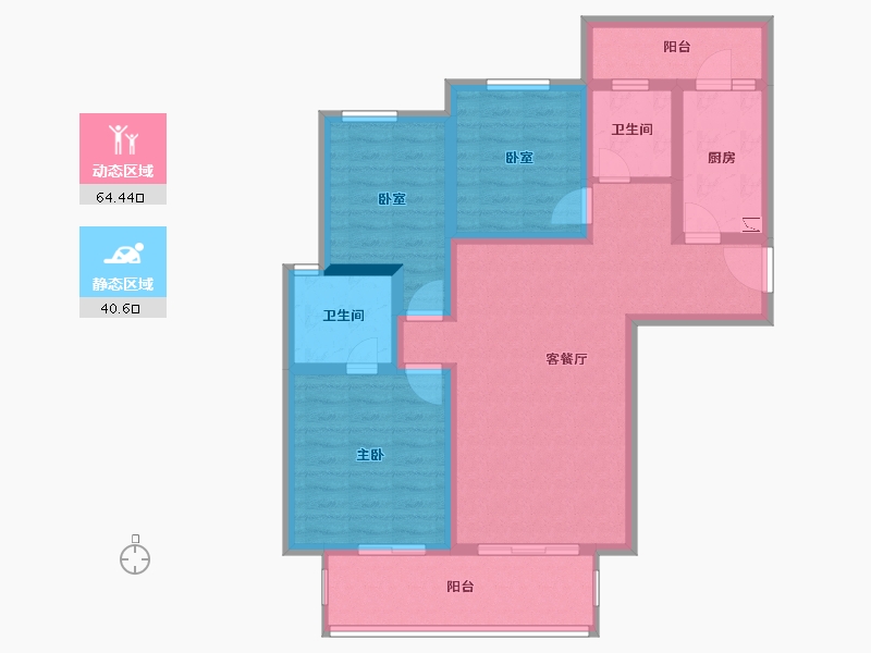 四川省-雅安市-南山府-92.58-户型库-动静分区