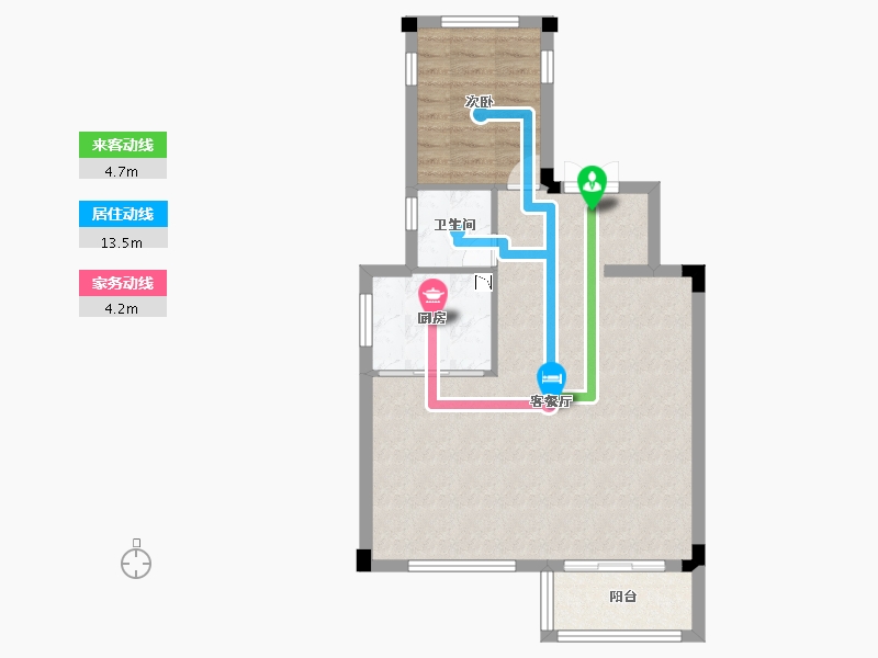 浙江省-绍兴市-中梁越江府-63.42-户型库-动静线