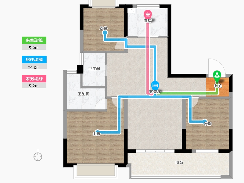 江苏省-扬州市-一观园-98.01-户型库-动静线