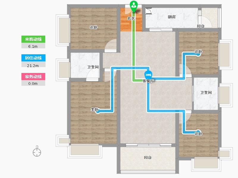 四川省-成都市-置信国色天乡鹭湖宫17区全景舱-113.78-户型库-动静线