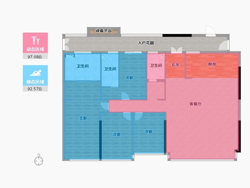 四川省-成都市-麓府公馆-202.76-户型库-动静分区