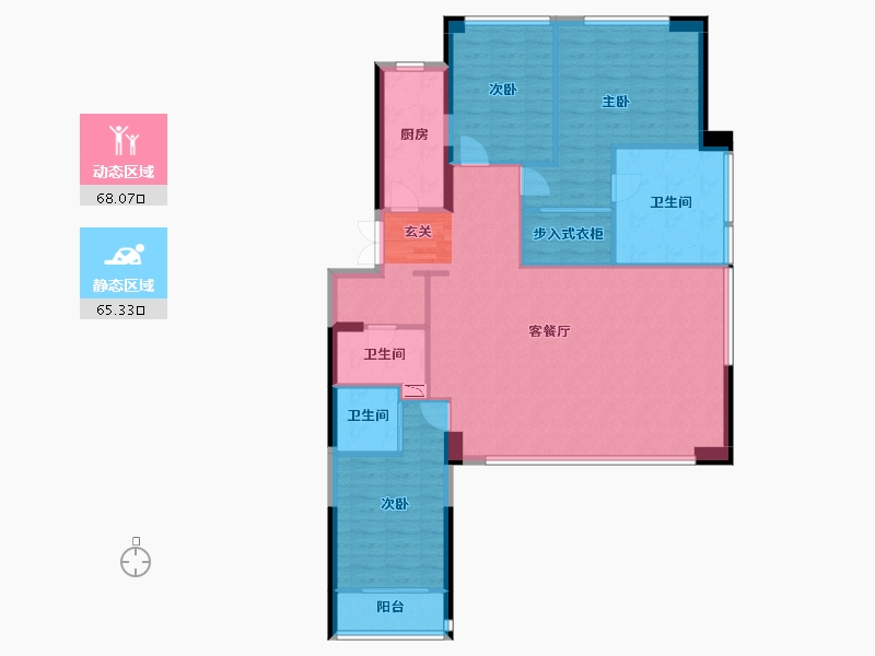 四川省-成都市-麓府公馆-121.22-户型库-动静分区