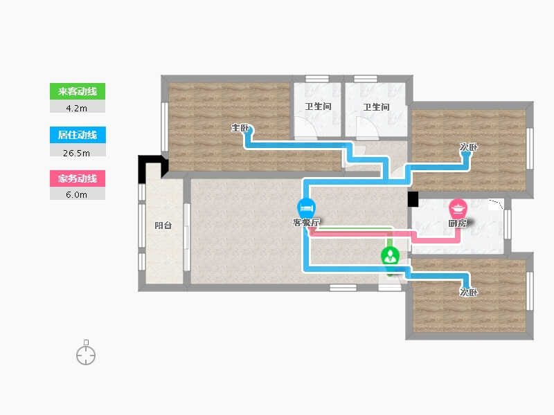 江西省-景德镇市-龙景国际-85.31-户型库-动静线