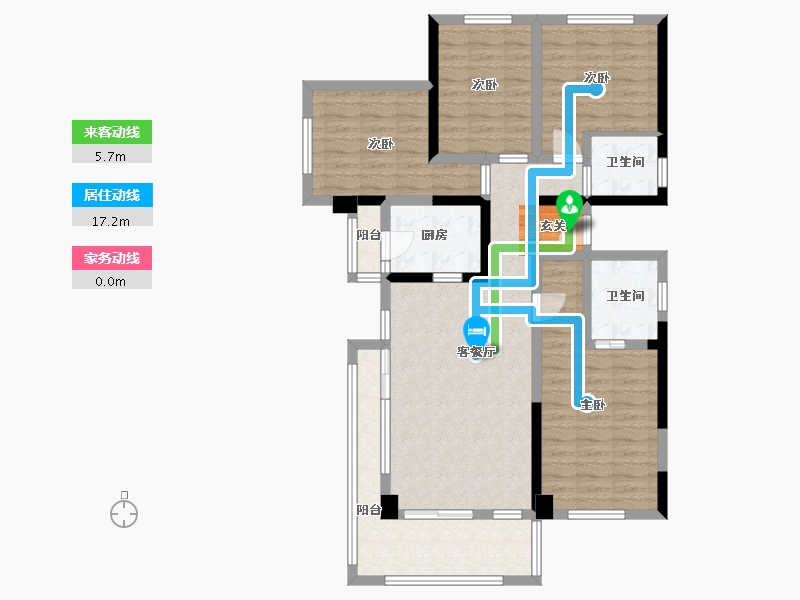 福建省-宁德市-霞浦世邦・三千府-101.53-户型库-动静线