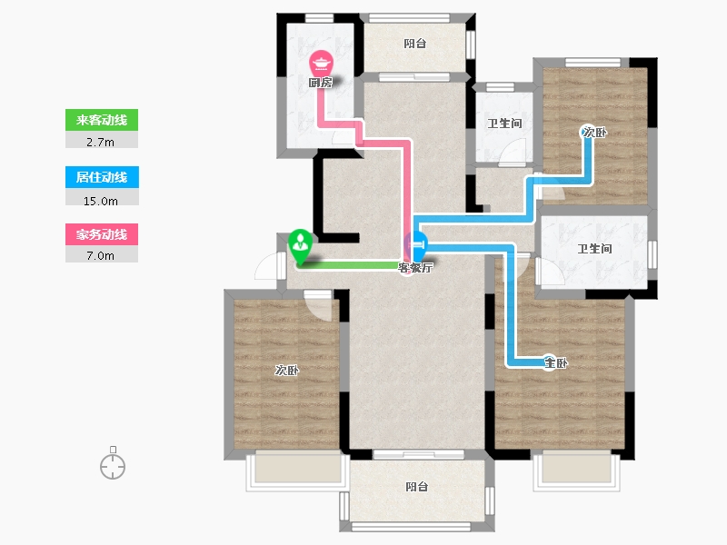 江苏省-盐城市-文璟臻苑-99.00-户型库-动静线