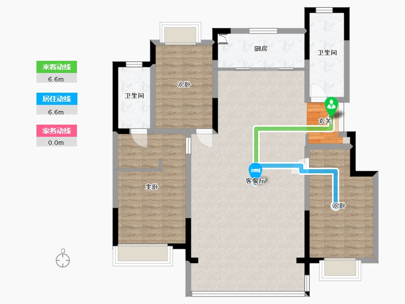 吉林省-长春市-华润置地紫境-119.12-户型库-动静线