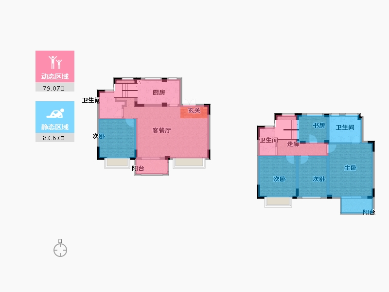 江苏省-南京市-联发翡翠方山-145.60-户型库-动静分区