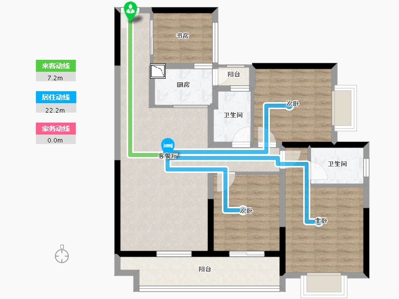 四川省-德阳市-雍湖大院-93.21-户型库-动静线